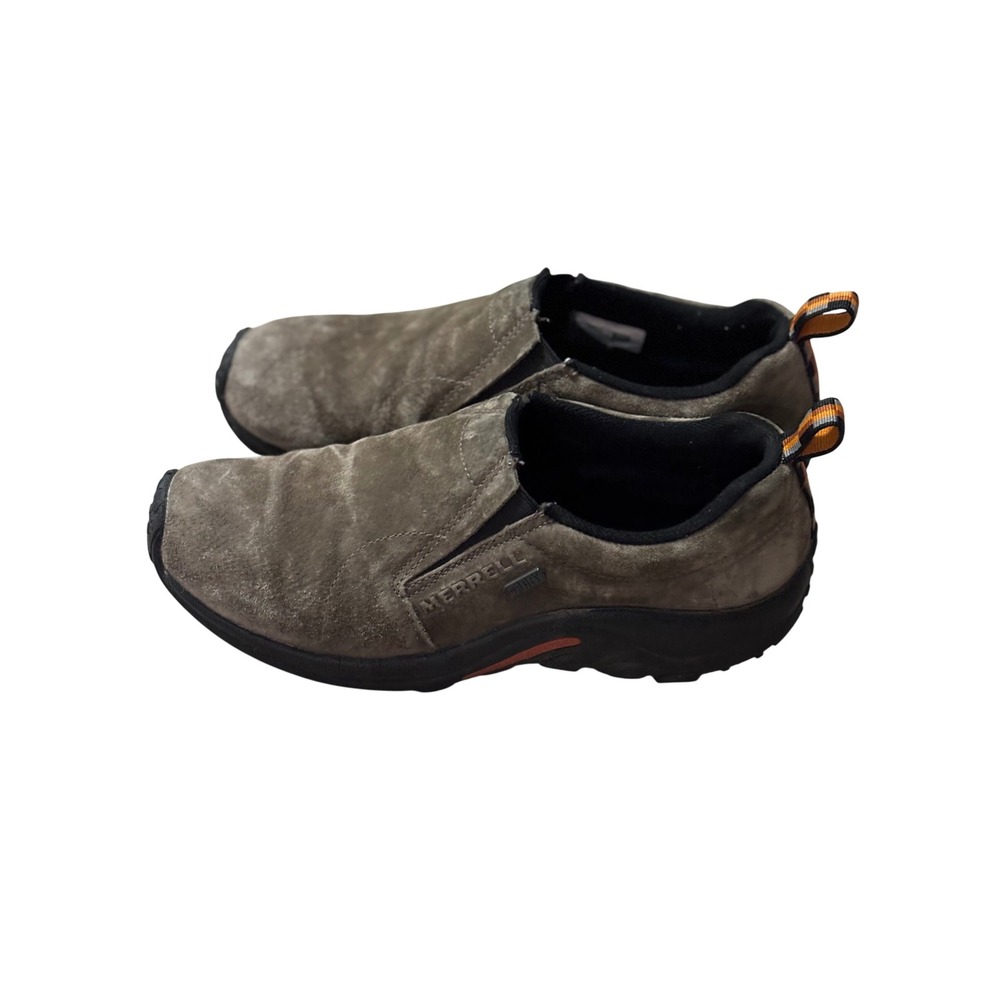 Merrell Jungle Moc Waterproof Suede Slip On Shoes Womens 9 Taupe J52920‎